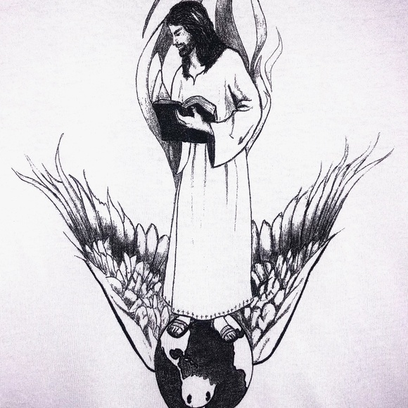 Spirit of God T-Shirt, Religious Shirt, Faith Clothing, Trendy Shirt - Blue - Picture 3 of 3